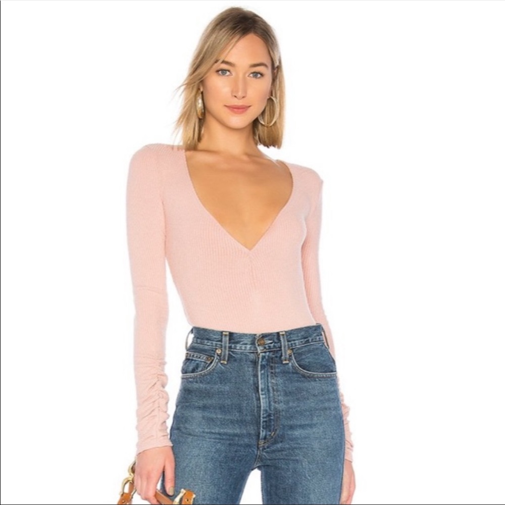 NEW Free People Cozy Up With Me Knitted Bodysuit - Picture 2 of 7